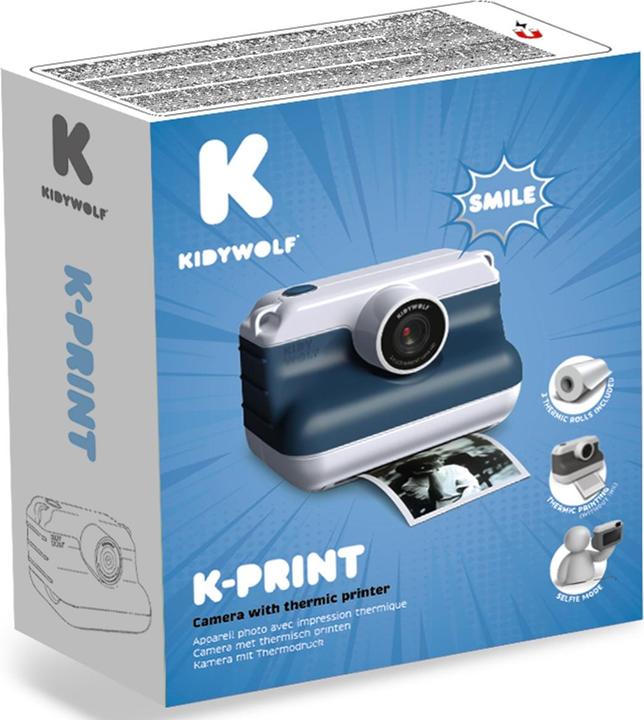 Actual product image Kidywolf Sofortbildkamera m. Selfiefunktion, blau