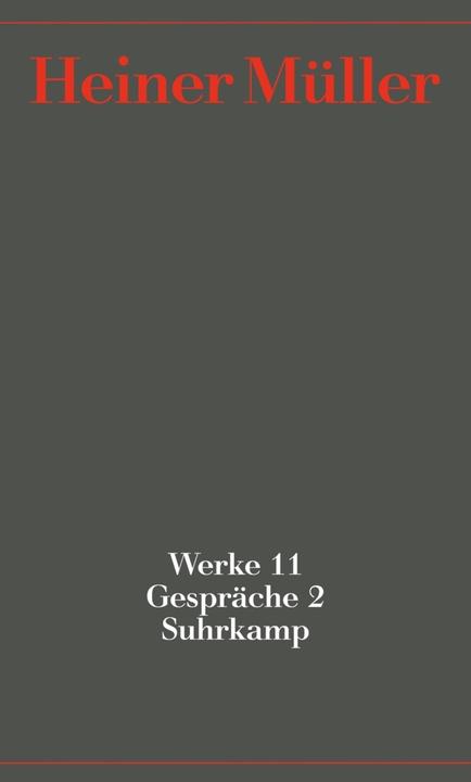 Produktbild Heiner Müller Werke 11. Gespräche 2 (Deutsch)