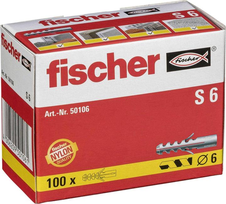 Immagine prodotto Fischer Tassello a espansione S 6 30 mm 6 mm 501 (100 pz.)