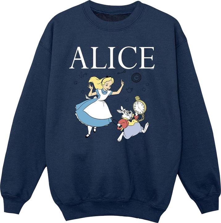 Produktbild Disney Alice im Wunderland Mädchen folgen dem Kaninchen Sweatshirt (104)