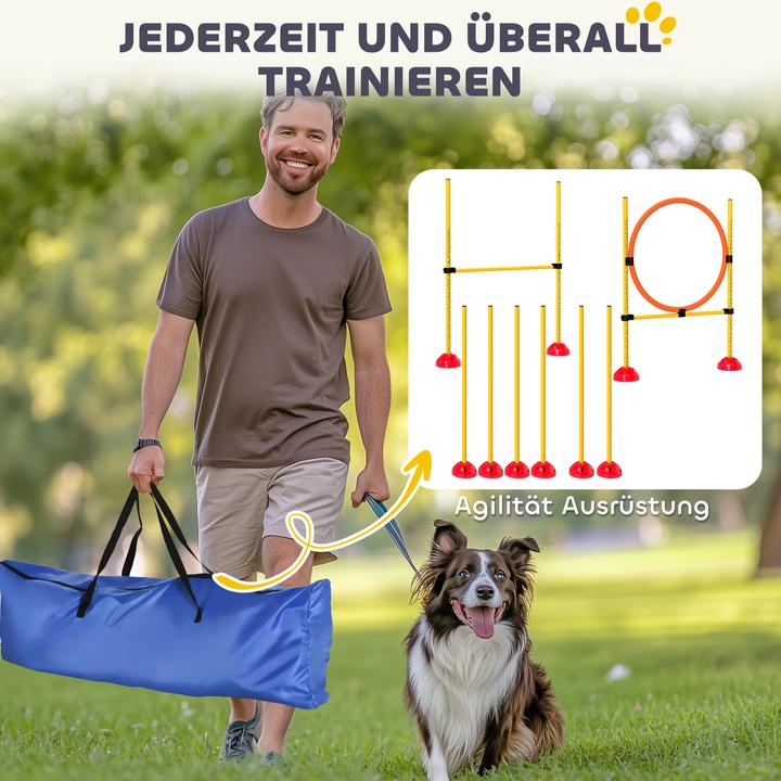 Produktbild PawHut Hund Agility Set Kunststoff Gelb (Agility)