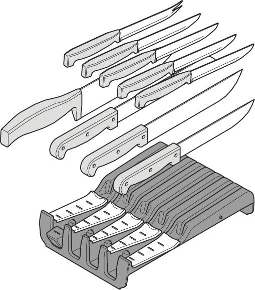 Actual product image Blum Knife holder ORGA-LINE