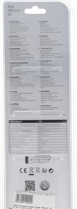 Actual product image Velamp LED-Taschenlampe High Power, wasser- und stossfest (6.50 cm, 110 lm)