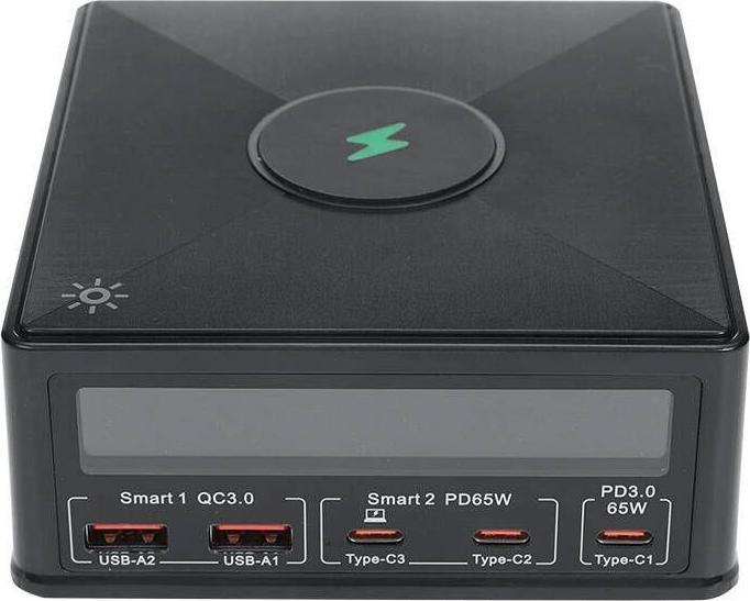 Produktbild BlitzWolf Charger 868H, 2xUSB-A, 3xUSB type-C, 160W (black) (160 W)