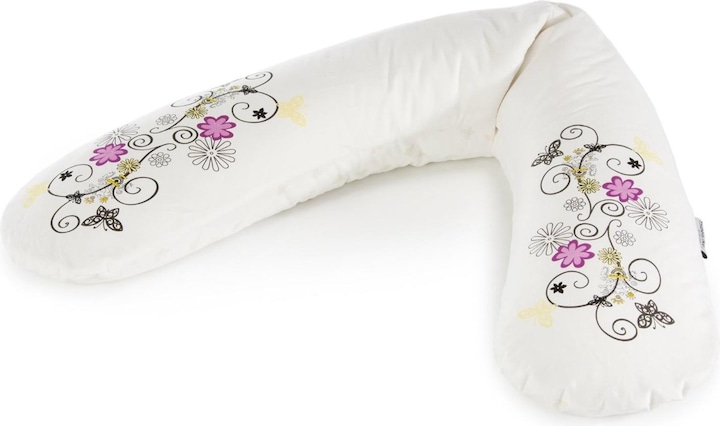 Actual product image Theraline Nursing pillow "The Original" with micro pearl filling incl. cover 190 cm (190 cm)