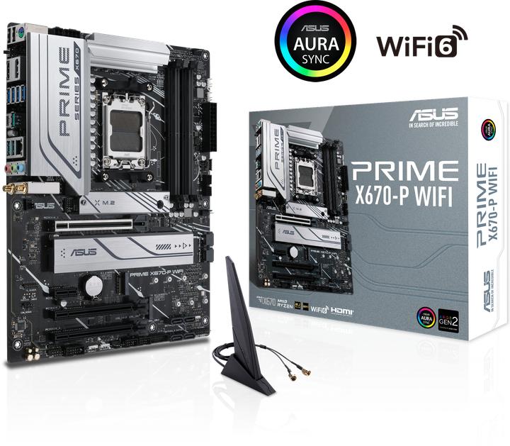 Produktbild ASUS PRIME X670-P WIFI (AM5, AMD X670, ATX)