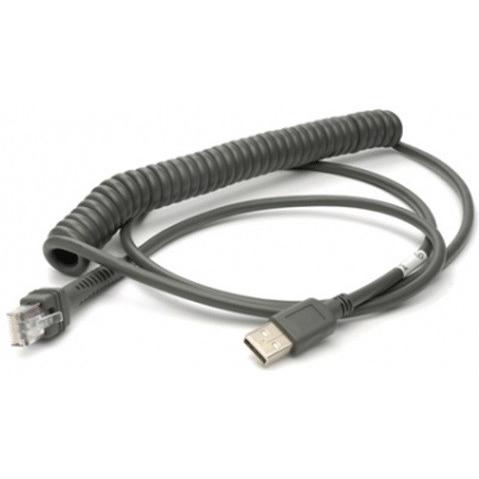 Honeywell Kabel: USB schwarz Typ A 2 9 m (9 5 ') gewickelt Host-Stromversorgung, Barcode-Scanner Zubehör