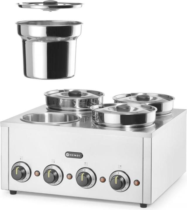 Productafbeelding Hendi Thermisch systeem, viervoudig,, 16L, 220-240V/800W, 506x509x(H)298mm