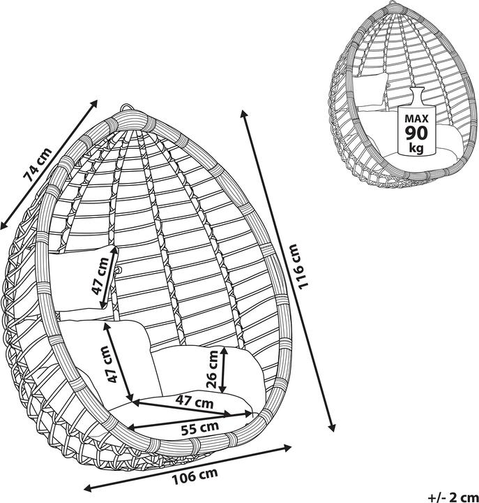 Actual product image Beliani Tollo