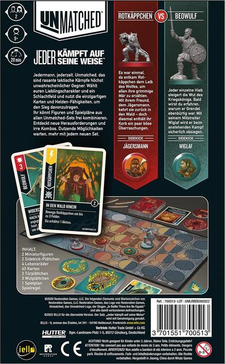 Produktbild Unmatched Rotkäppchen vs Beowulf (Deutsch)