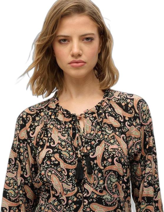 Image du produit Superdry Robe mi-longue imprimée à manches longues (S)