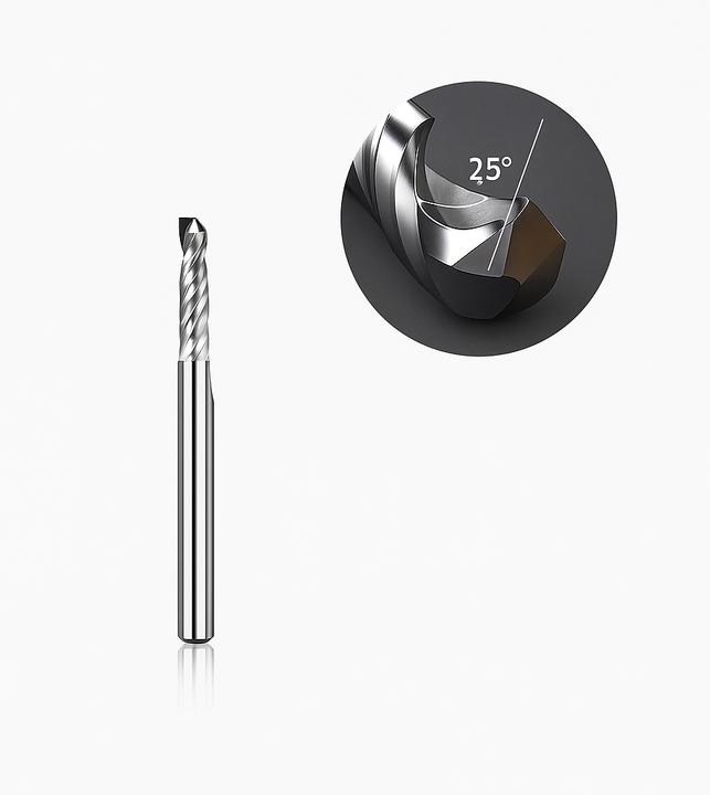 Makera - Spiral 'O' Single Flute Bit for Metal - 1/8″ Shank