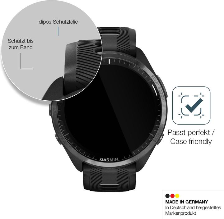 Actual product image Dipos Anti-Shock Screen Protector Clear (Garmin Forerunner 965)