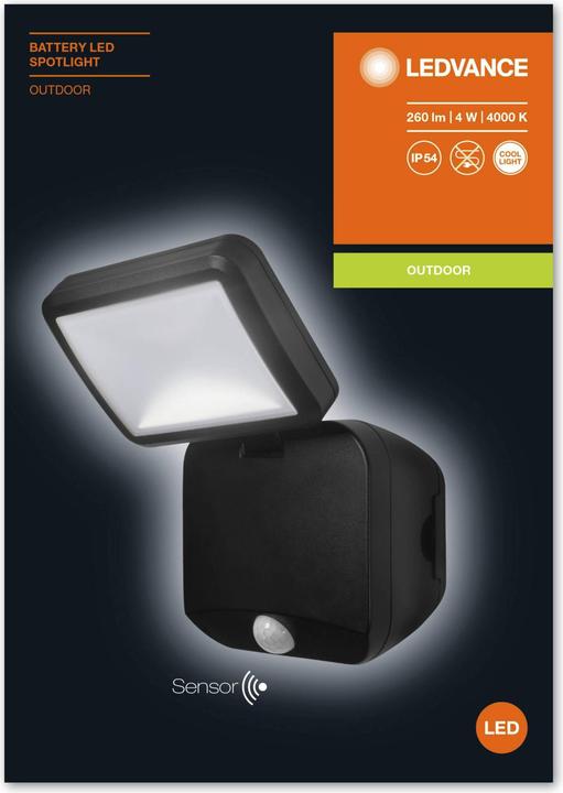 Produktbild Ledvance Battery Led Spotlight Single (260 lm, IP54)