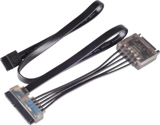 Productafbeelding Silverstone SST-CP13 SATA stroom- en datakabel