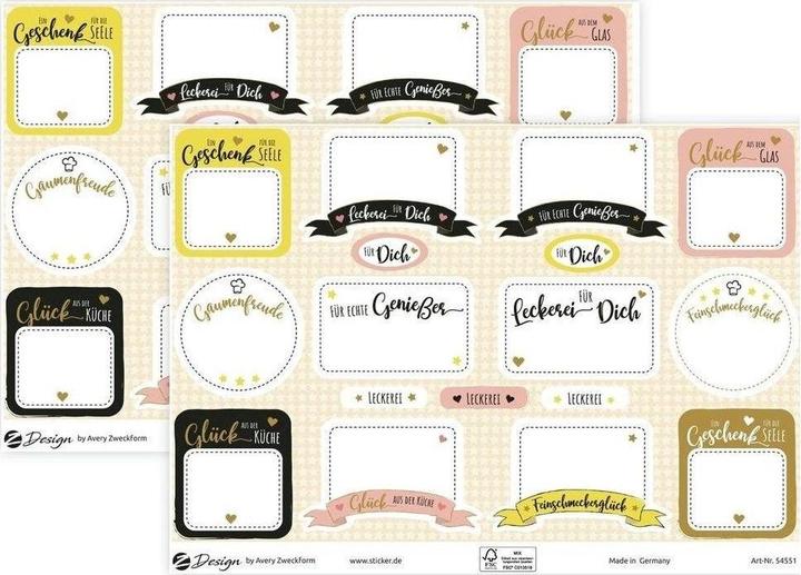 Produktbild Avery Kitchen Sticker