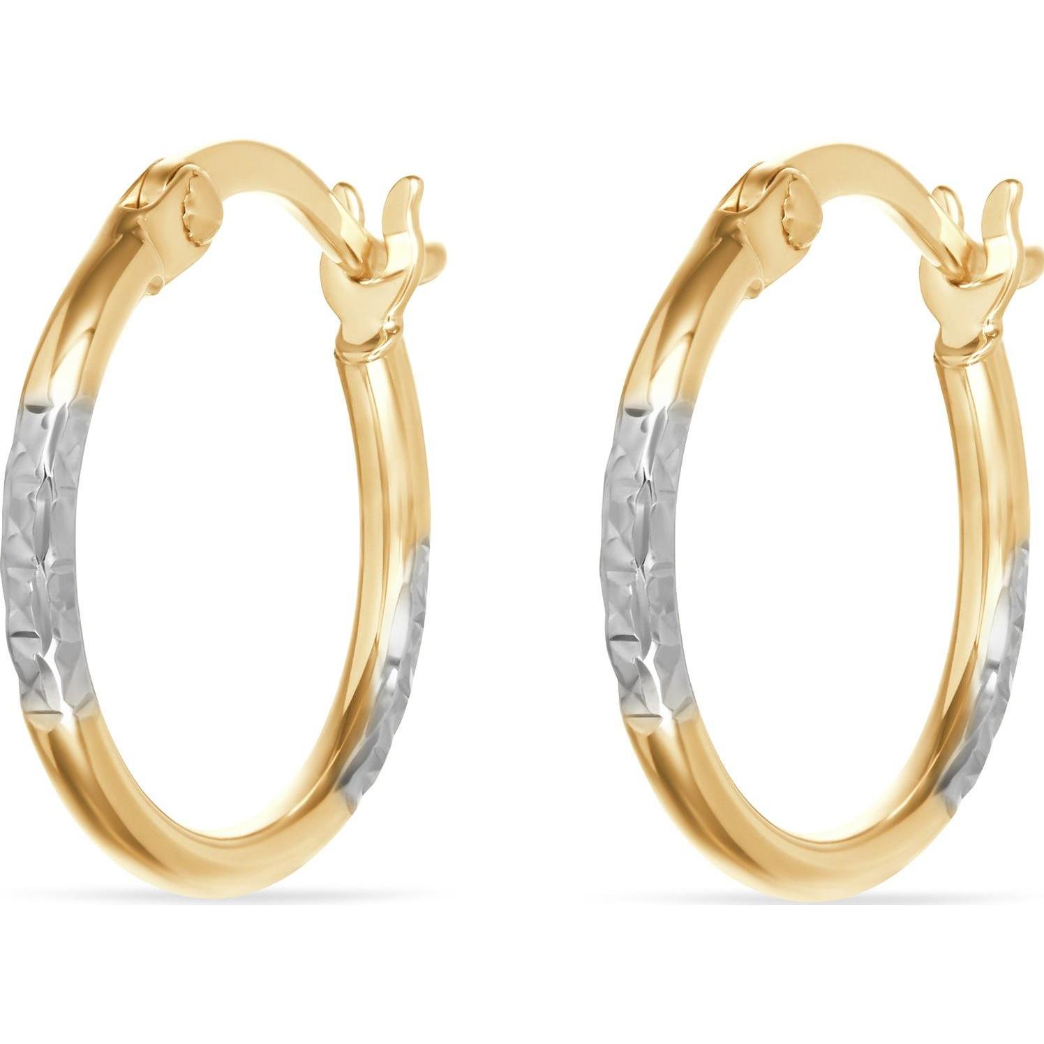 Favs, Ohrringe, Creolen, (375er Gelbgold)