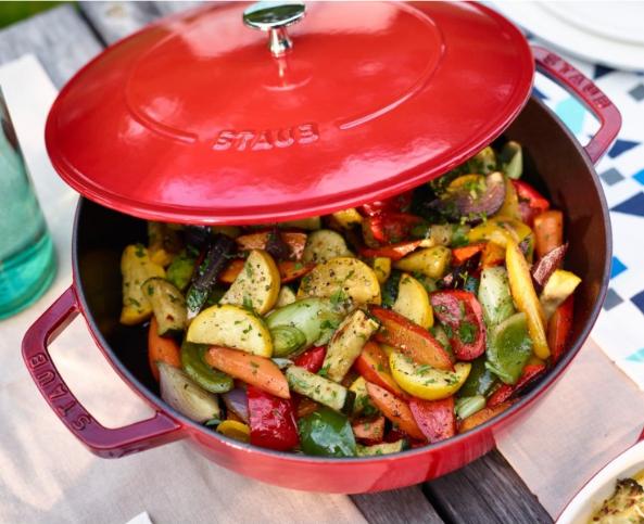 Actual product image Staub Roaster Chistera Drop (28 cm, Casserole + Stewpot, Cast iron)