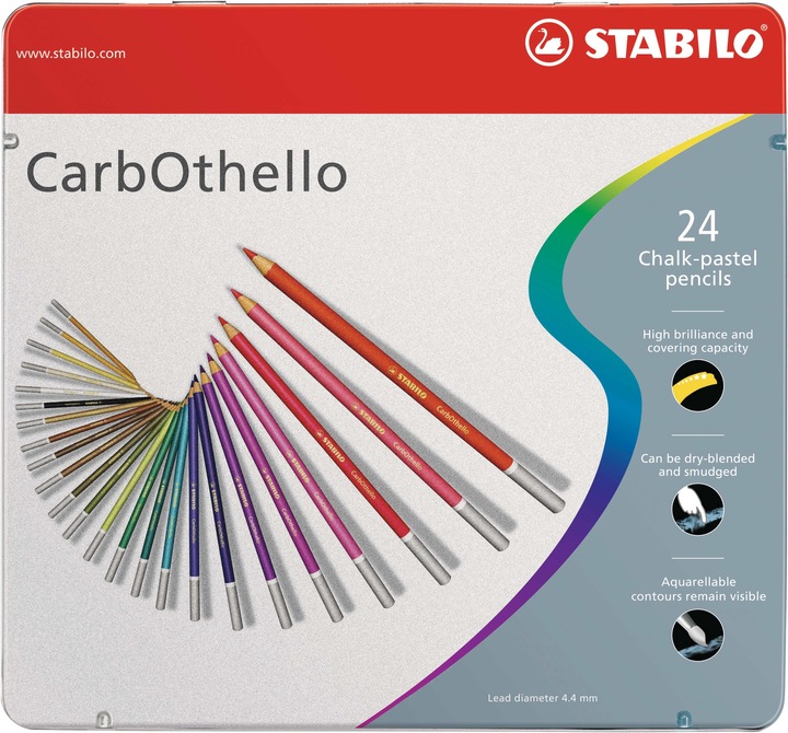 Produktbild STABILO CarbOthello Farbstifte ARTY, 24er Etui (Mehrfarbig, 24 x)