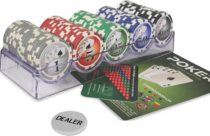Casinoshop Pokerchip Set mit Zahlen