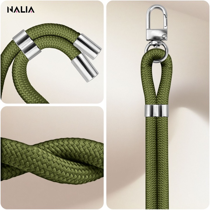 Produktbild Nalia HoldMe Lanyard Handykette – Universal Trageband für Smartphones - Verstellbar, Soft & Elastisch