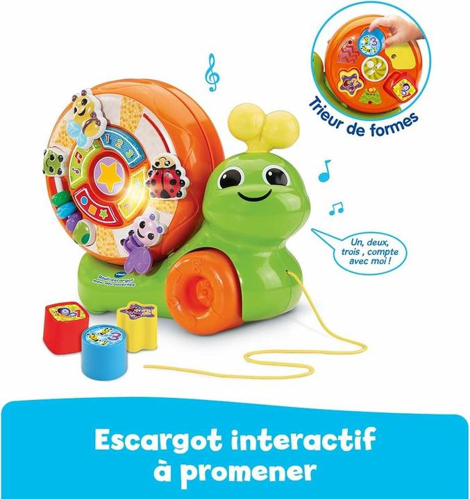 Immagine prodotto VTech Rouli-escargot maxi découvertes (Francese, 0.75 - 3 anni)