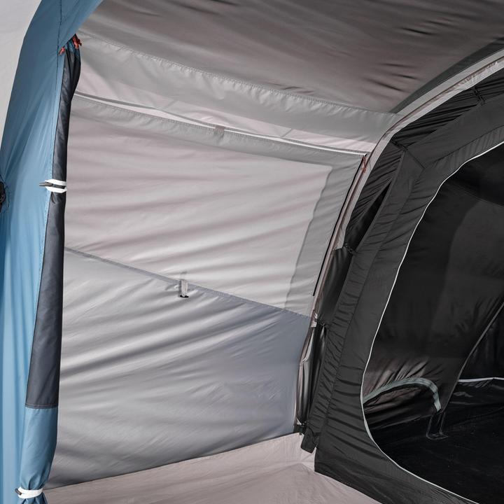 Actual product image Quechua Family tent with poles Fresh & Black - Arpenaz 5.2 for 5 people 2 cabins (Tunnel tent, 16.70 kg, 5 persons)