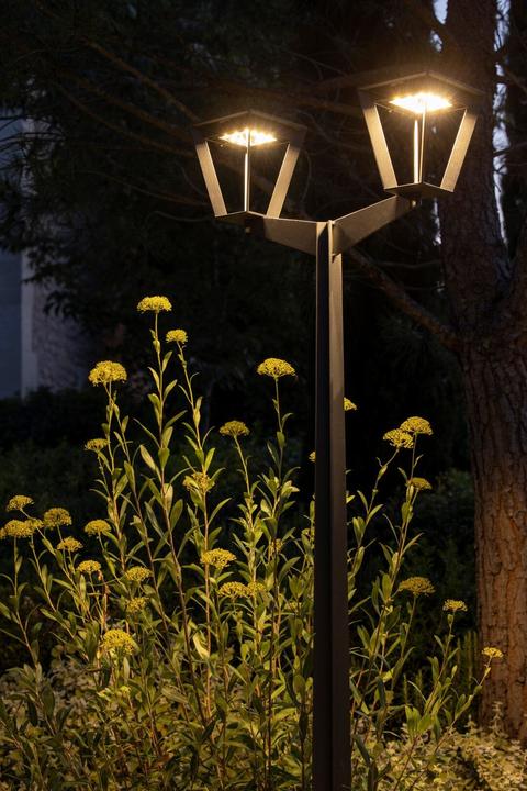 Image du produit Les Jardins Metro Lampadaire solaire Double sans fil 500 lumens (500 lm)