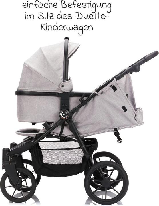Produktbild Fillikid Babywanne S300 - für Zwillingsbuggy S-131 - Duette - grau