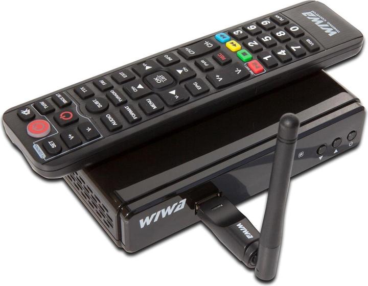 Actual product image Wiwa Esperanza EV104 TV set-top box Cable Black - H.265 - DVB-T (DVB-T, DVB-T2)