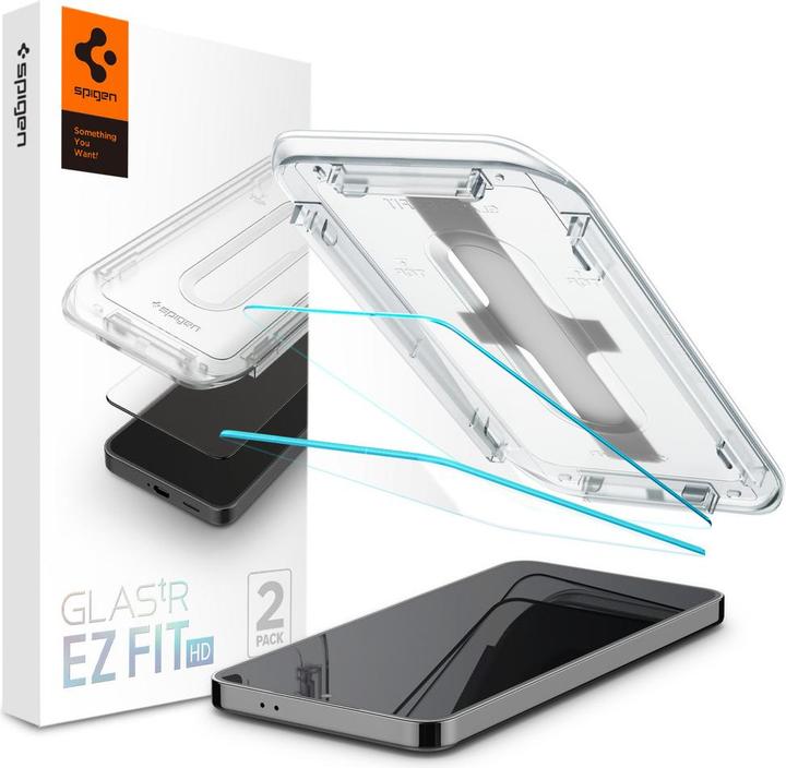Actual product image Spigen Glas.tR Ez Fit (2 pcs., Samsung Galaxy S24, Samsung Galaxy S25)