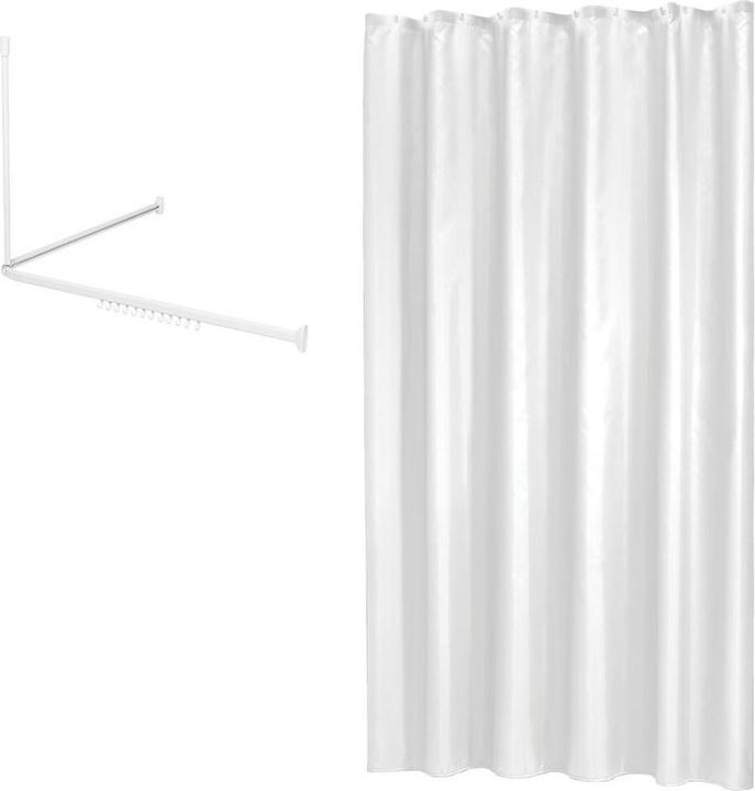 Produktbild Sealskin Dichtungskinel Easy Roll - Duschvorhang Set 90x90x90 cm mit Duschvorhang - 180x200 cm - Weiss