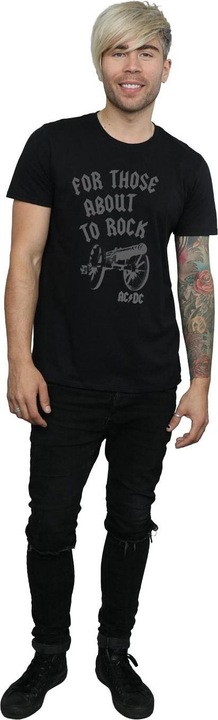 Actual product image AC/DC Mens For Those About To Rock Cannon T-Shirt (S)