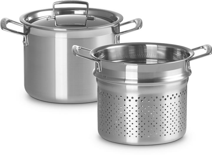 Actual product image Le Creuset Pasta pot with insert (Pot, Aluminium, Stainless steel)