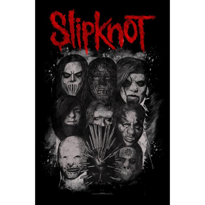 Actual product image Slipknot Poster masks fabric