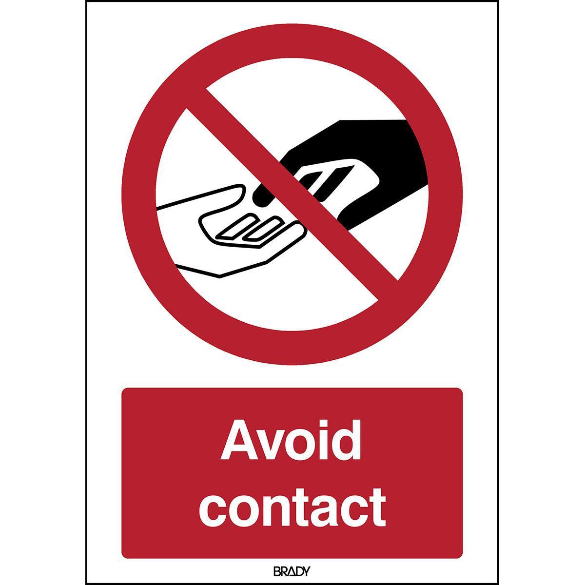 Brady, Etiketten, Safety Sign - Avoid contact