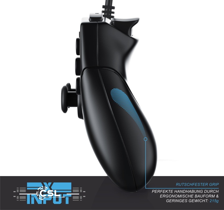 Produktbild CSL 2x Gamepad Set, Gaming USB Controller für Android, PC / PS3 / Playstation / Direct-Input / X-Input (Android, PC)