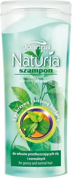 Produktbild Joanna Naturia Shampoo For Normal And Oily Hair Nettle And Green Tea 100Ml (100 ml, Flüssiges Shampoo)