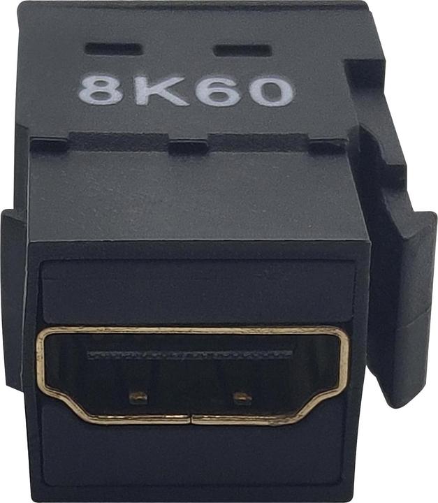 Eaton HDMI Keystone/Panel-Mount Coupler F/F - 8K 60 Hz Black (0.03 m, HDMI)