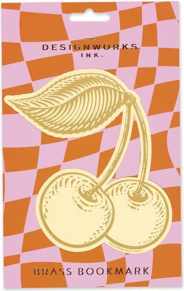 Actual product image Designworks Brass Bookmark - Cherries