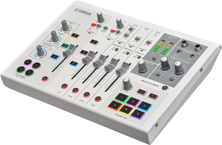 Yamaha AG08 White streaming station (Studio- und Livemixer)