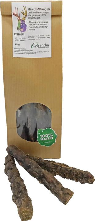 Image du produit Essendia Friandise à mâcher tiges de cerf, 200 g (Senior, Adulte, Junior, 1 pcs, 220 g)