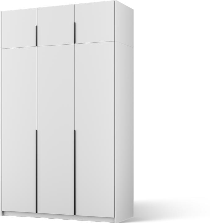 Produktbild ADRK Furniture Bregma III Drehtürenschrank mit Aufsatz (148 x 58 x 250 cm)