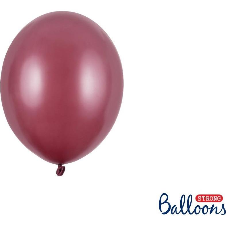 Partydeco Luftballons 12cm Braun metallisch (100Stk)