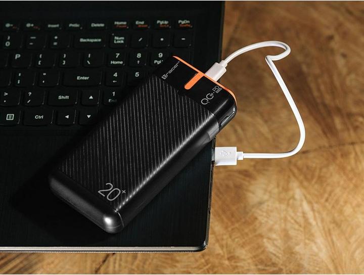 Actual product image Tracer 47516 EnerGen 20000mAh Power Bank black/orange (20000 mAh, 20 W, 74 Wh)