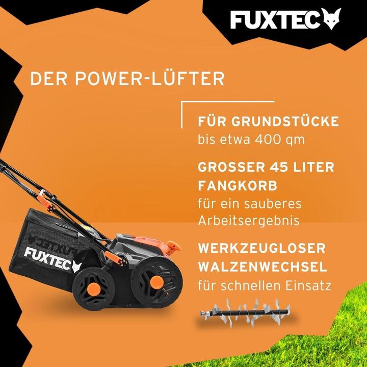 Immagine prodotto Fuxtec 40V Akku-Vertikutierer SET FX-E2VE38SET