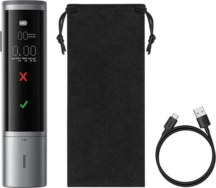 Image du produit Baseus Electronic Breathalyzer SafeJourney Pro (Grey)