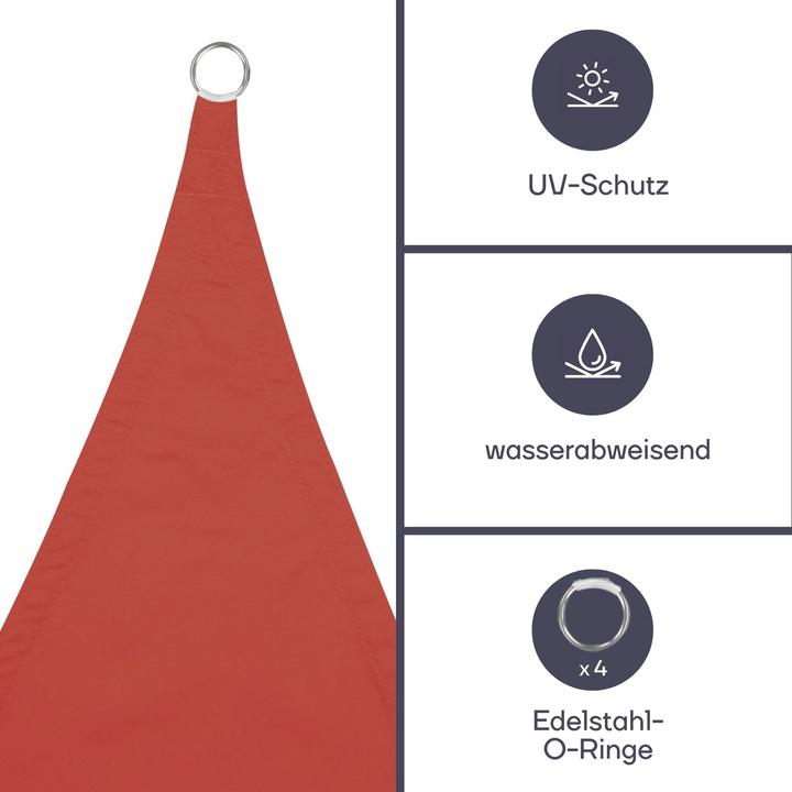 Produktbild Perel SONNENSEGEL - QUADRATISCH - 3.6 x 3.6 m - FARBE: TERRACOTTA (360 x 360 cm)