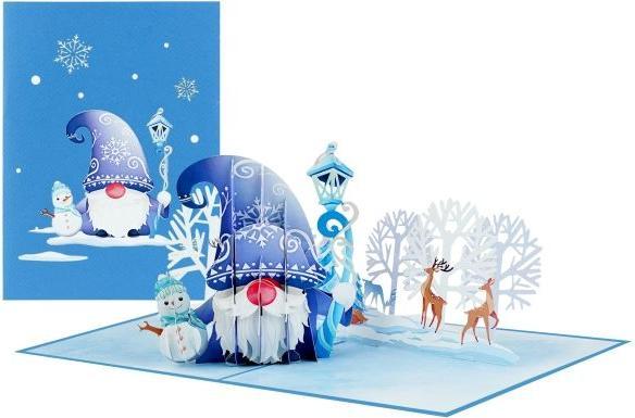 MU Classic 3D pop-up Christmas card Saluts Series - Gnome (1 pcs.)