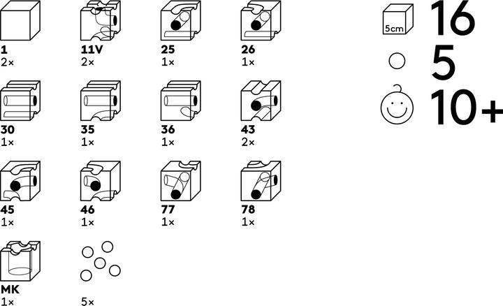Image du produit Cuboro Extra Set PRO 16 éléments (216)